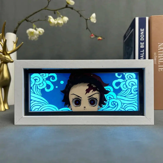 Anime Figures Light Box Demon Slayer For Home Decoration Manga - Aesthetic lights