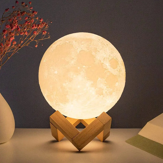 LED Battery Moon Lamp - Aesthetic lights