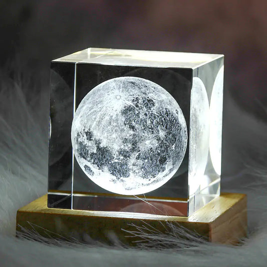 3D Moon Cube LED Light - Aesthetic lights